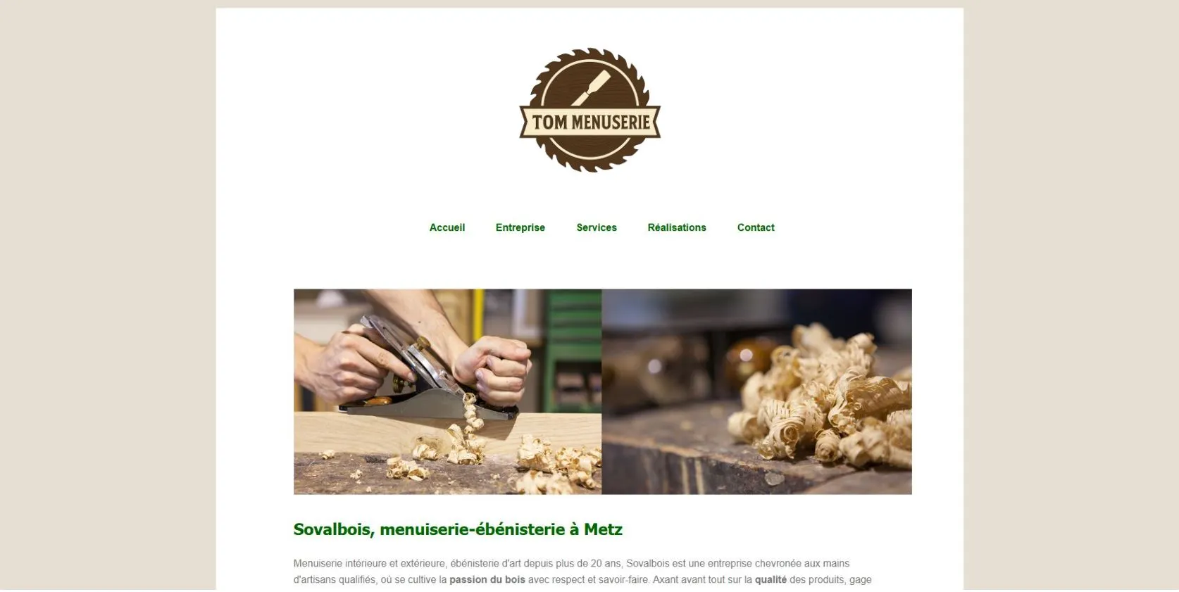 Site bois avant refonte