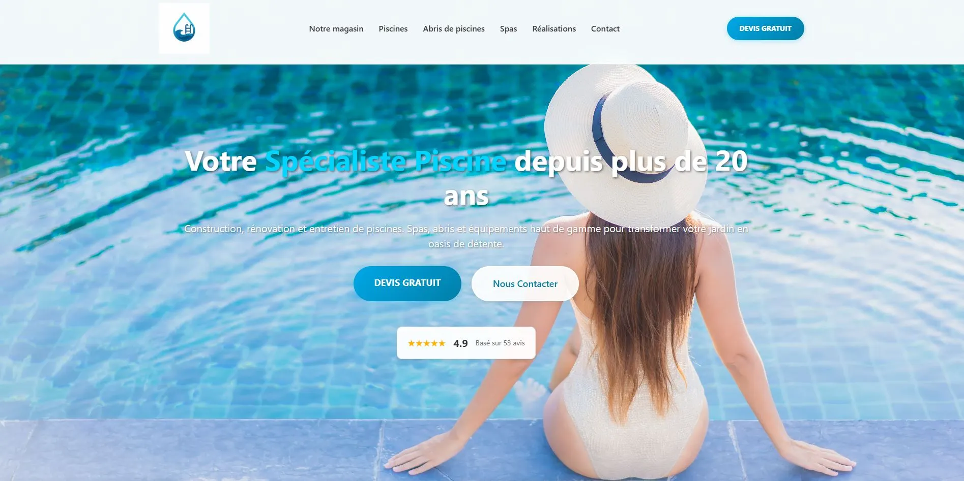 Site piscine après refonte