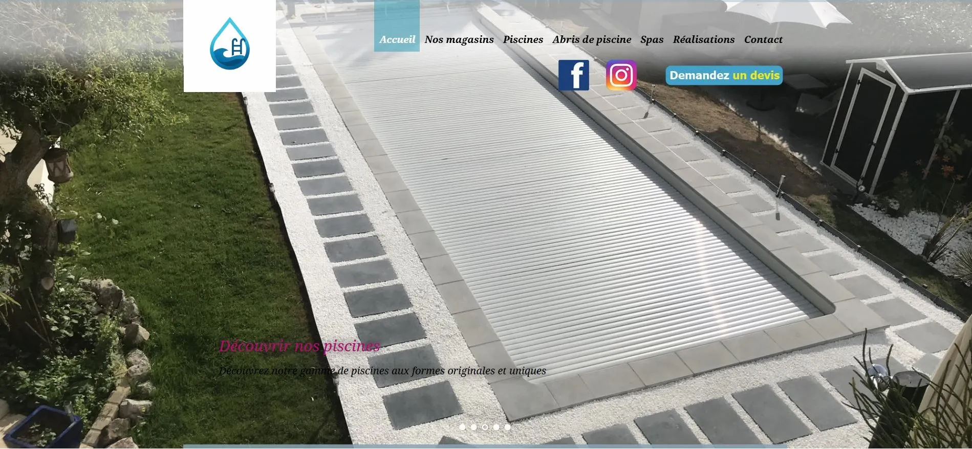 Site piscine avant refonte